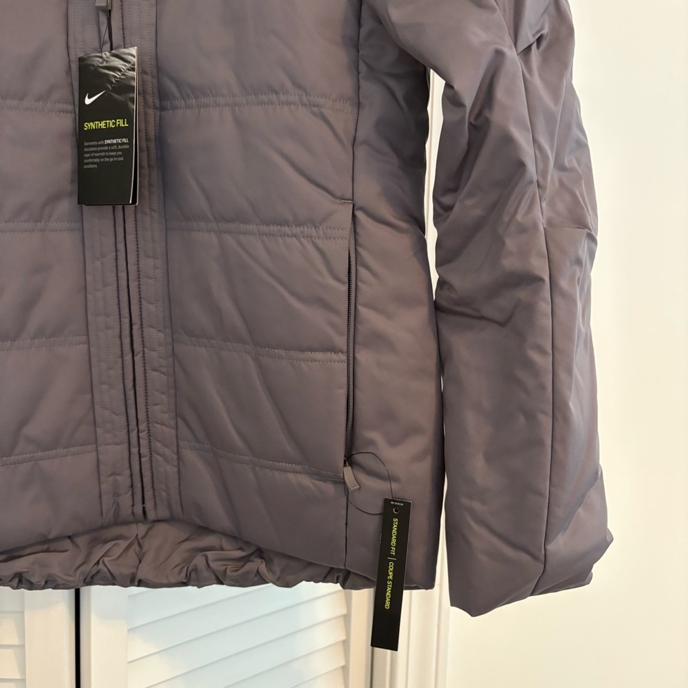Nike Women’s Charcoal Grey Puffer Jacket - Picture 4 of 6